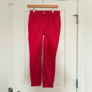 White House Black Market Red Skinny Jeans